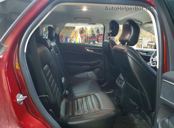2FMPK4J90HBC64614 2017 FORD EDGE Красный Вид задней части салона