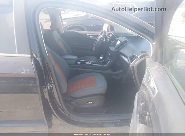 2FMPK4J90JBB76958 2018 FORD EDGE Black წინა სალონის ხედი