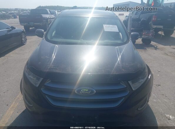 2FMPK4J90JBB76958 2018 FORD EDGE Black ხელსაწყოთა პანელის ხედი
