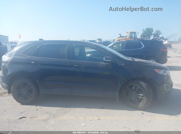 2FMPK4J90JBB76958 2018 FORD EDGE Black უკანა სალონის ხედი