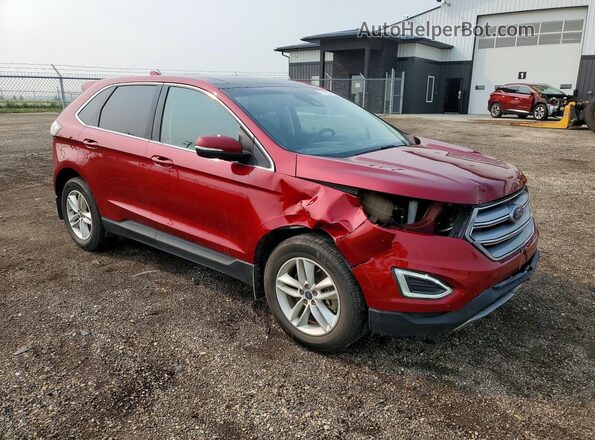 2FMPK4J90JBB92240 2018 FORD EDGE Red Front right