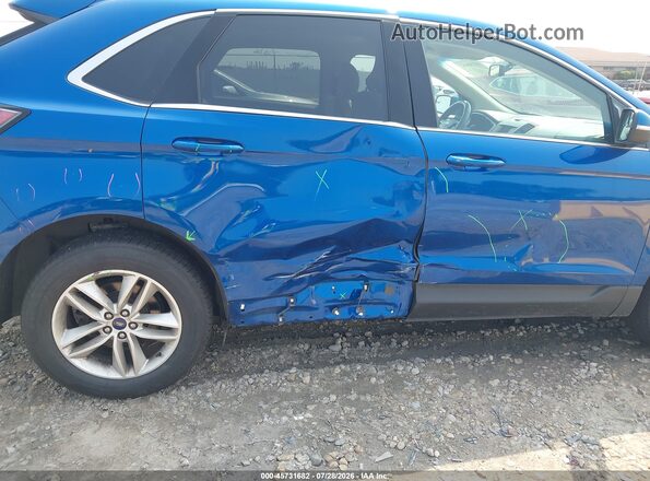 2FMPK4J90JBC46247 2018 FORD EDGE Blue Դիմացի տեսք