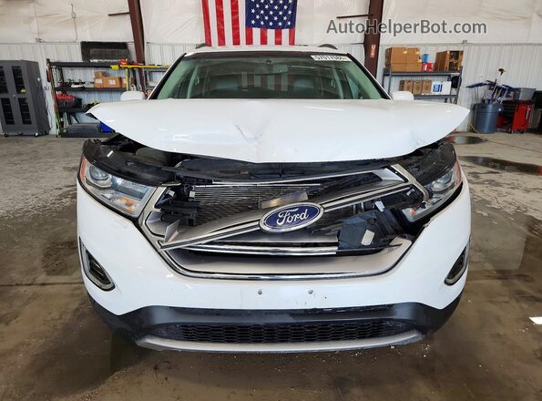2FMPK4J90JBC46815 2018 FORD EDGE White Widok z przodu