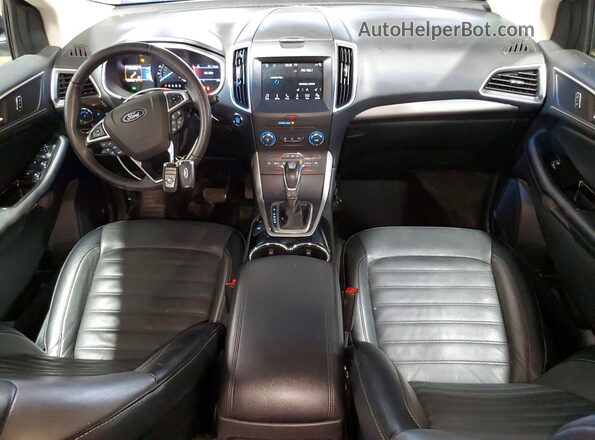 2FMPK4J90JBC51805 2018 FORD EDGE Бордовый Вид панели приборов