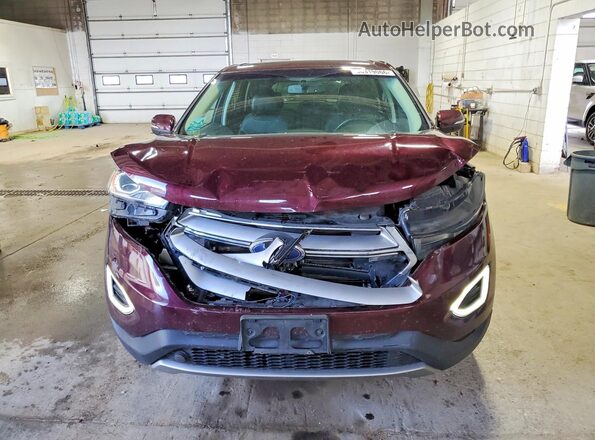 2FMPK4J90JBC51805 2018 FORD EDGE Бордовый Вид спереди