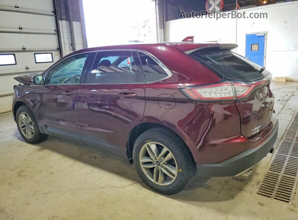 2FMPK4J90JBC51805 2018 FORD EDGE Бордовый Задняя левая четверть