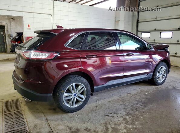 2FMPK4J90JBC51805 2018 FORD EDGE Бордовый Задняя правая четверть