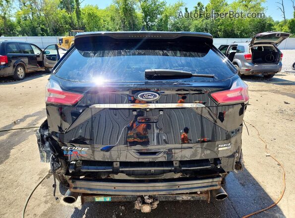 2FMPK4J90KBB09374 2019 FORD EDGE Black უკანა ხედი