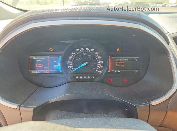 2FMPK4J90KBB57831 2019 FORD EDGE Gray Вид щитка приладів