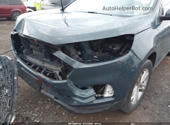 2FMPK4J90KBB86259 2019 FORD EDGE Blue Vista frontal