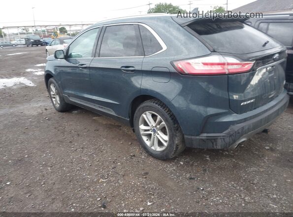 2FMPK4J90KBB86259 2019 FORD EDGE Blue Trasero izquierdo