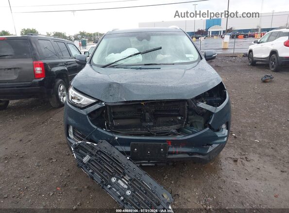 2FMPK4J90KBB86259 2019 FORD EDGE Blue Vista interior trasera