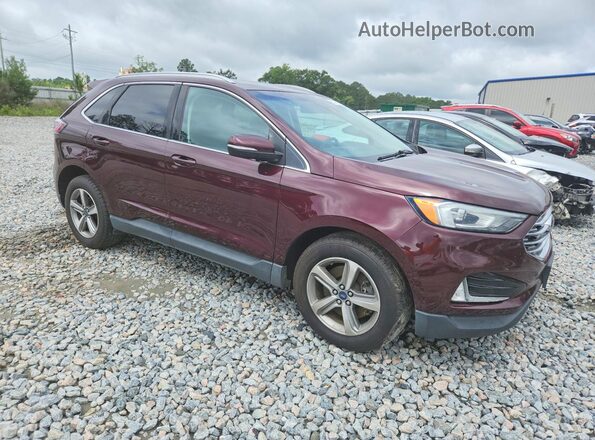 2FMPK4J90KBB86357 2019 FORD EDGE Burgundy წინა მარჯვენა
