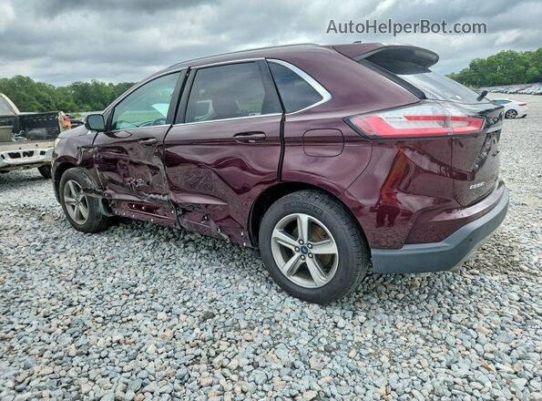 2FMPK4J90KBB86357 2019 FORD EDGE Burgundy უკანა მარცხენა