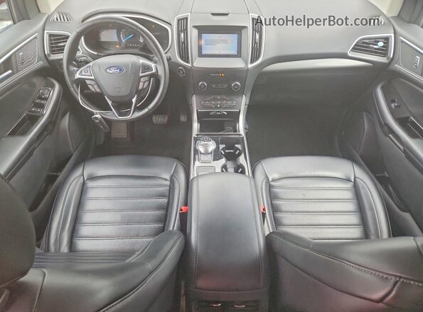 2FMPK4J90KBB86357 2019 FORD EDGE Burgundy წინა პანელის ხედი