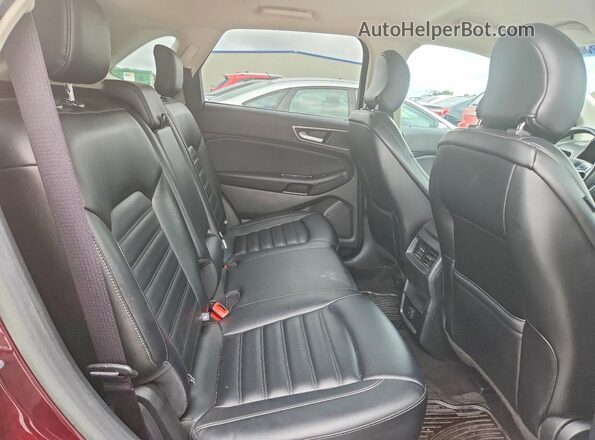 2FMPK4J90KBB86357 2019 FORD EDGE Burgundy უკანა სალონის ხედი