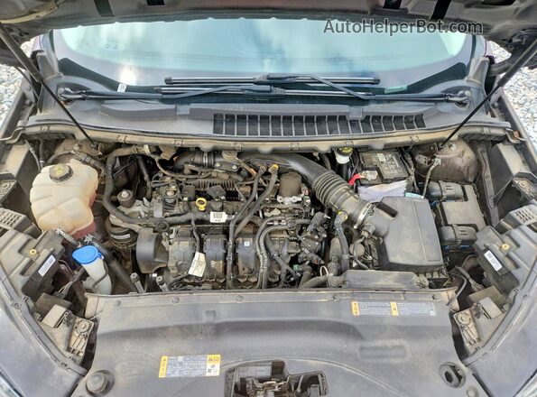 2FMPK4J90KBB86357 2019 FORD EDGE Burgundy ძრავის განყოფილების ხედი