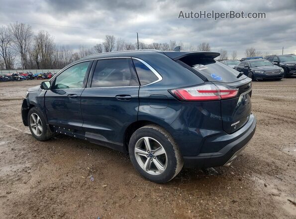 2FMPK4J90KBC19437 2019 FORD EDGE Синий Задняя левая четверть