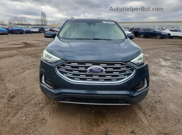 2FMPK4J90KBC19437 2019 FORD EDGE Синий Вид спереди