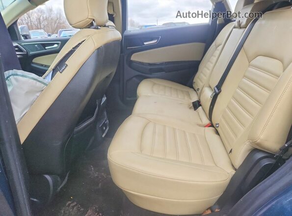 2FMPK4J90KBC19437 2019 FORD EDGE Синий Вид задней части салона
