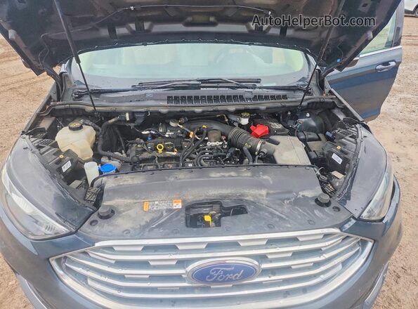 2FMPK4J90KBC19437 2019 FORD EDGE Синий Вид подкапотного пространства