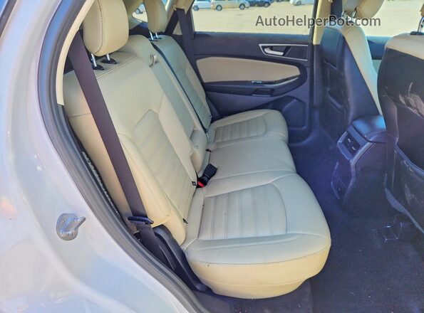 2FMPK4J90KBC30969 2019 FORD EDGE White Vista interior trasera