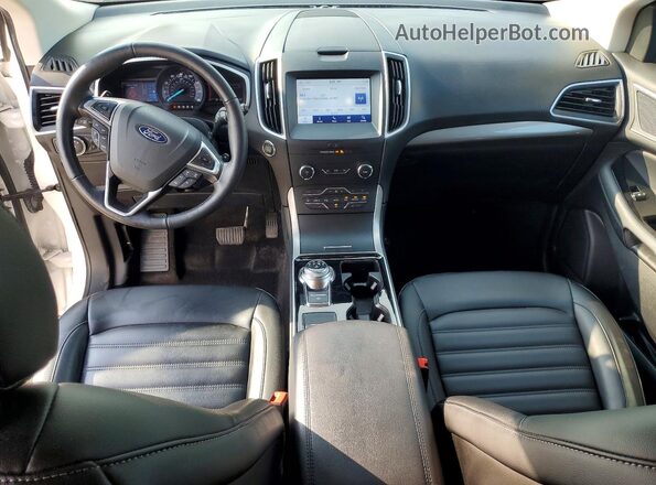 2FMPK4J90KBC71117 2019 FORD EDGE Белый Вид панели приборов