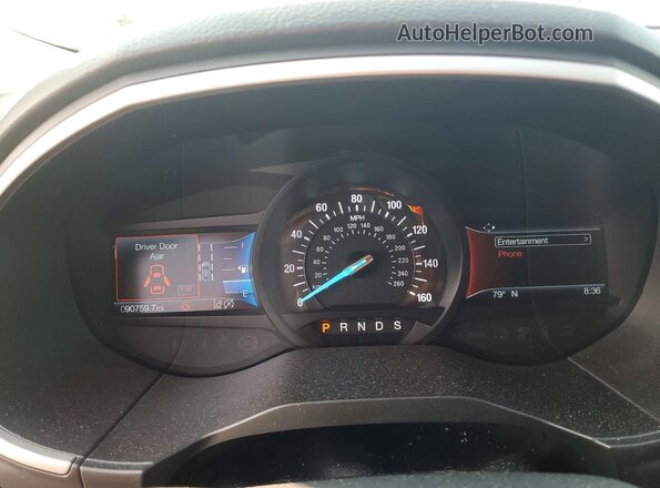 2FMPK4J90KBC71117 2019 FORD EDGE Белый Вид щитка приборов