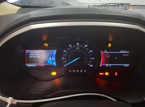 2FMPK4J90LBB15547 2020 FORD EDGE Gray Instrument cluster view