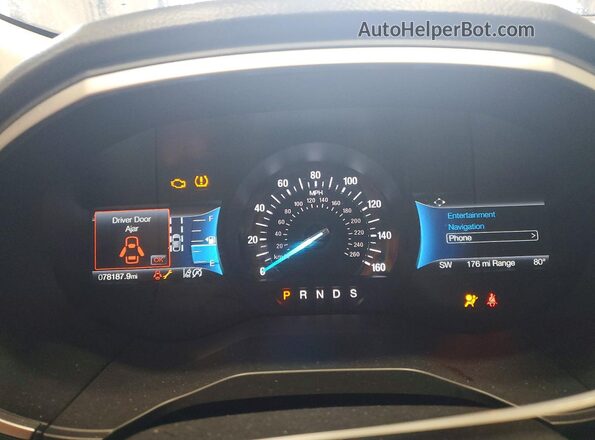 2FMPK4J90MBA20715 2021 FORD EDGE Silver Вид щитка приладів