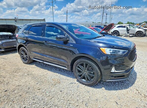 2FMPK4J90MBA21802 2021 FORD EDGE Black Delantero derecho