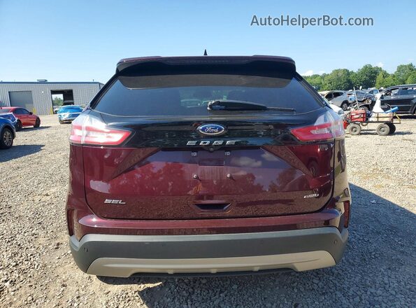 2FMPK4J90NBA81032 2022 FORD EDGE Maroon Հետևի տեսք