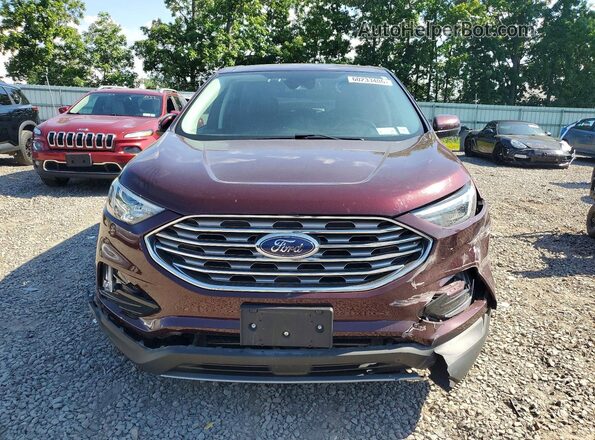 2FMPK4J90NBA81032 2022 FORD EDGE Maroon Դիմացի տեսք