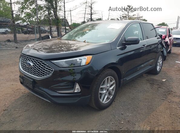 2FMPK4J90RBA05865 2024 FORD EDGE Black Առջևի ձախ երեք քառորդ տեսարան