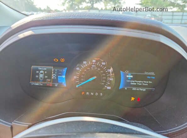 2FMPK4J90RBA71185 2024 FORD EDGE Silver Вид щитка приладів