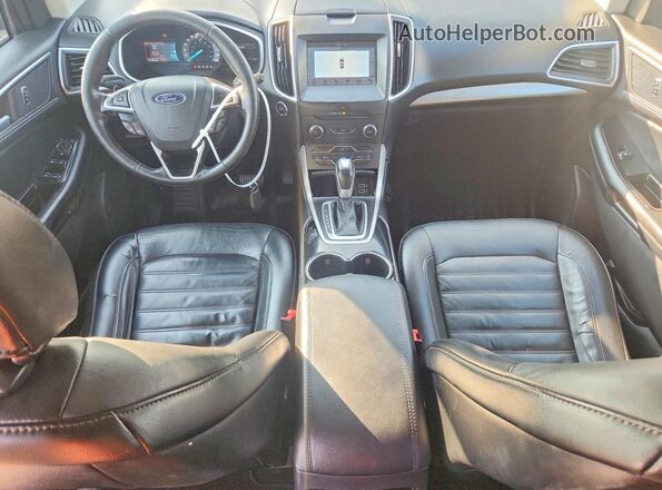 2FMPK4J91GBB63354 2016 FORD EDGE Синий Вид панели приборов