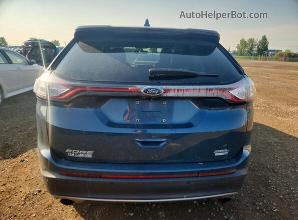 2FMPK4J91GBB63354 2016 FORD EDGE Синий Вид сзади