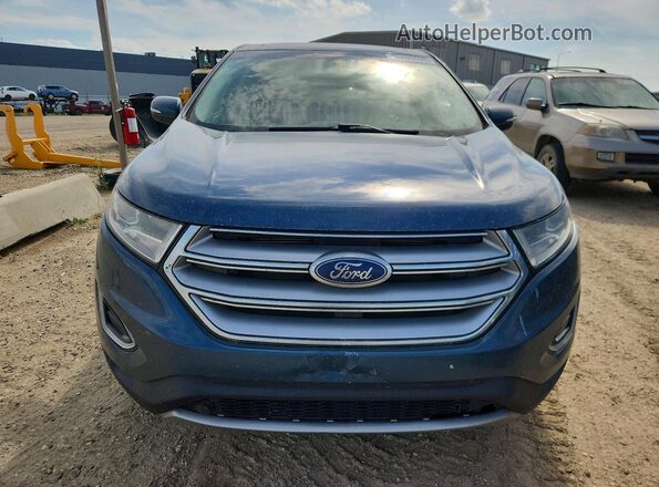 2FMPK4J91GBC38778 2016 FORD EDGE Blue Widok z przodu