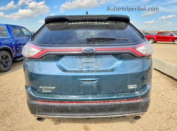 2FMPK4J91GBC38778 2016 FORD EDGE Blue Widok z tyłu