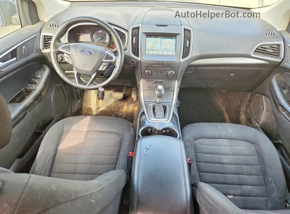 2FMPK4J91GBC38778 2016 FORD EDGE Blue Widok deski rozdzielczej