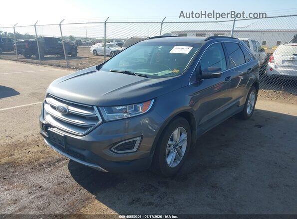 2FMPK4J91GBC50493 2016 FORD EDGE Gray Առջևի ձախ երեք քառորդ տեսարան