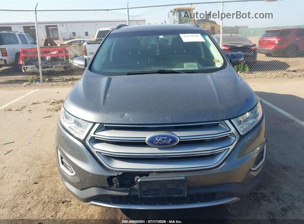 2FMPK4J91GBC50493 2016 FORD EDGE Gray Սարքավորումների վահանակի տեսք