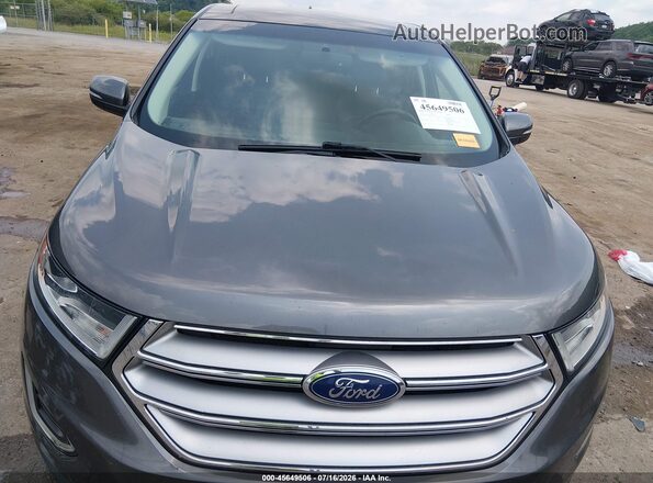 2FMPK4J91GBC64653 2016 FORD EDGE Gray Widok z tyłu