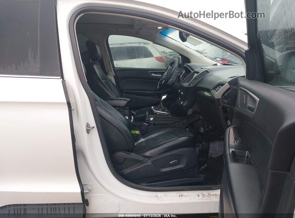2FMPK4J91HBB93939 2017 FORD EDGE Black წინა სალონის ხედი