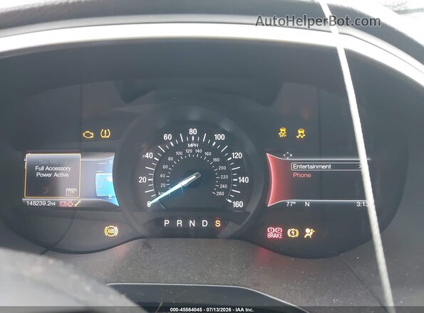 2FMPK4J91HBB93939 2017 FORD EDGE Black უკანა სავარძლების ხედი