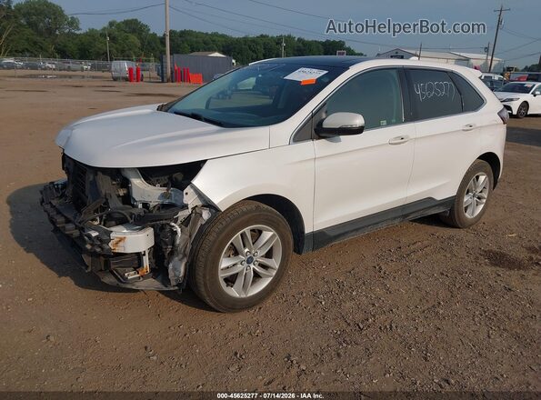 2FMPK4J91HBC13493 2017 FORD EDGE White Vista tres cuartos delantera izquierda