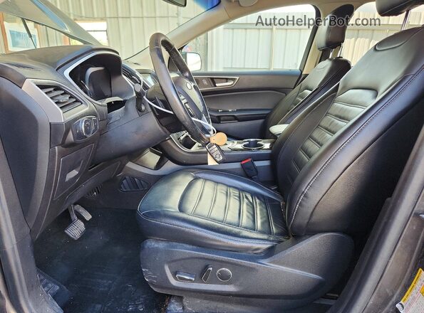 2FMPK4J91HBC37339 2017 FORD EDGE Gray Front interior view