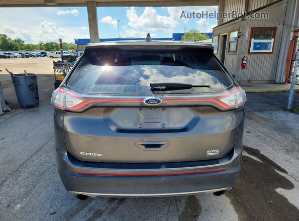 2FMPK4J91HBC37339 2017 FORD EDGE Gray Rear view