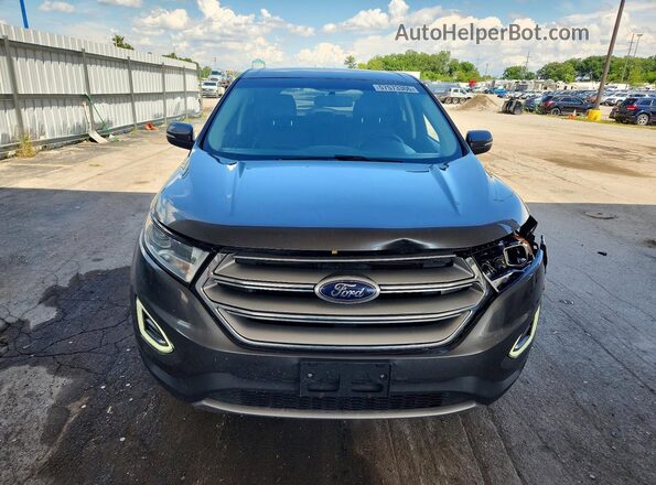 2FMPK4J91HBC37339 2017 FORD EDGE Gray Front view