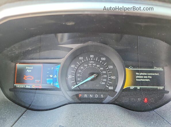 2FMPK4J91HBC37339 2017 FORD EDGE Gray Instrument cluster view